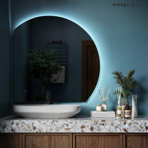 Зеркало OMEGA GLASS с подсветкой Tronco L 85х85, детальное фото