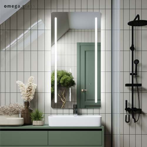Зеркало OMEGA GLASS с подсветкой Jumbo 4 60х120, картинка