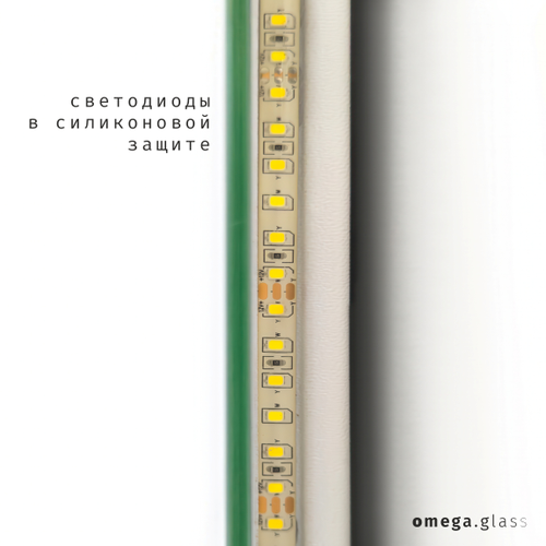Зеркало OMEGA GLASS с подсветкой Jumbo 5 60х140, фотография