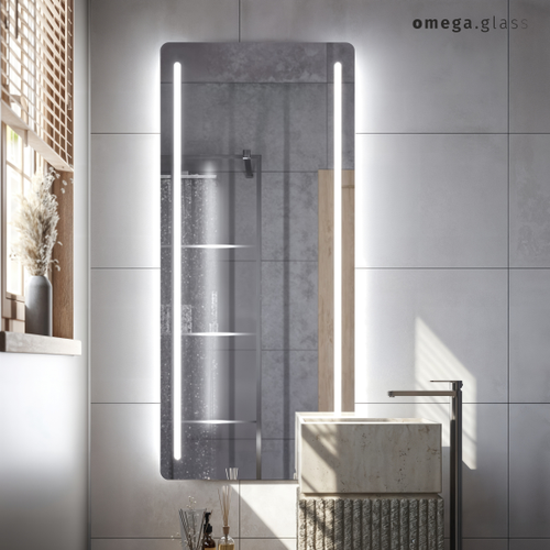 Зеркало OMEGA GLASS с подсветкой Jumbo 6 65х150, детальное фото