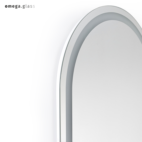 Зеркало OMEGA GLASS с подсветкой Jumbo N 55х140, вид