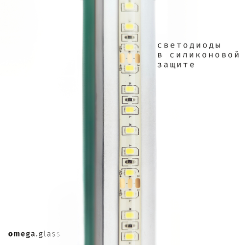 Зеркало OMEGA GLASS с подсветкой Tronco C 50х100, изображение