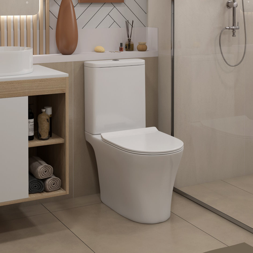 Унитаз WATERSENSE напольный безободковый с быстросъемным сиденьем микролифт Ba, детальное фото