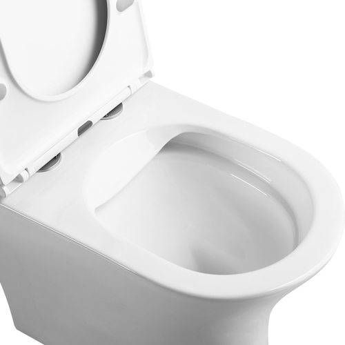 Унитаз WATERSENSE напольный безободковый с быстросъемным сиденьем микролифт Ba, детальное фото
