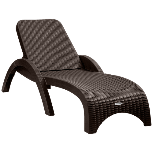 Шезлонг OLA DOM Rattan, коричневый 187х73х44см, 13,5кг, вид