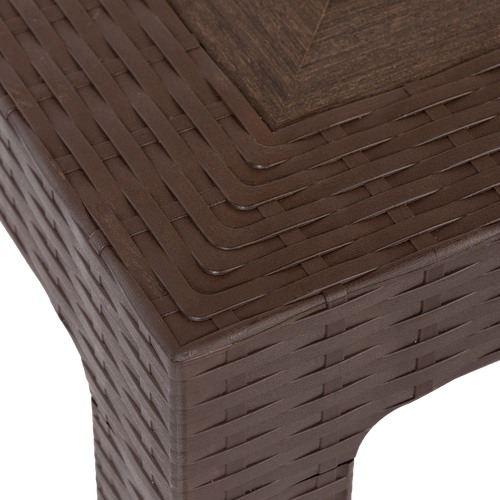 Стол садовый OLA DOM Rattan прямоугольный, коричневый, 160х95х75см, 30кг, фотография