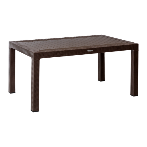 Стол садовый OLA DOM Rattan прямоугольный, коричневый, 160х95х75см, 30кг, крупный план