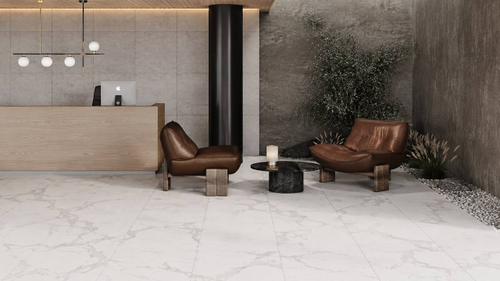 Керамогранит ETRENAL Marble Cold белый 60X60см 1,44м², детальное фото