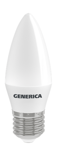 Лампа GENERICA led e27 12вт 3000к свеча теплый, вид