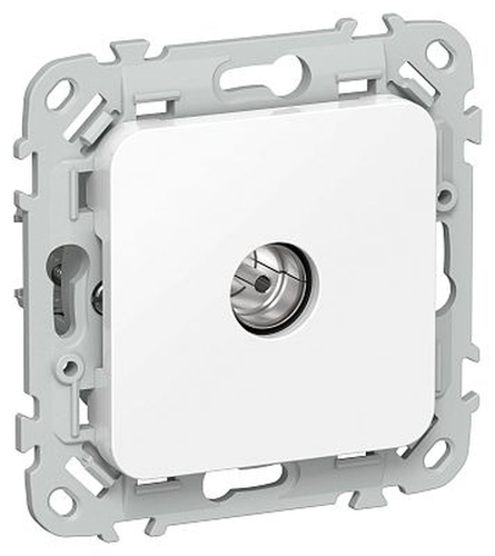 Розетка IEK Flite TV экран. оконечная тип M РТВм-1-1-1-ФлБ бел., крупный план