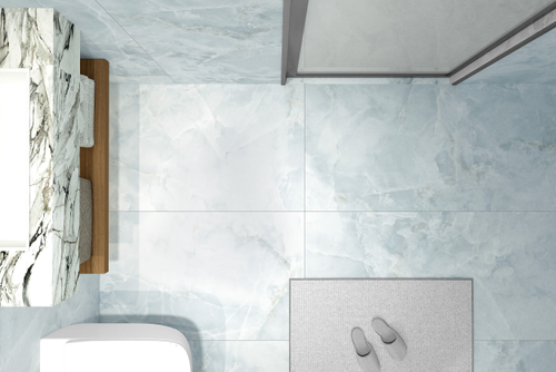 Керамогранит GLOBAL TILE escada голубой 60x120 см 1,44 м², крупный план