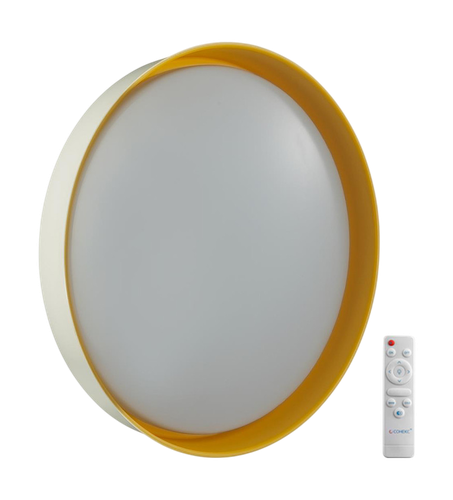 Светильник СОНЕКС настенно-потолочный led 70вт 3000-6000к пластик/желтый d510, крупный план