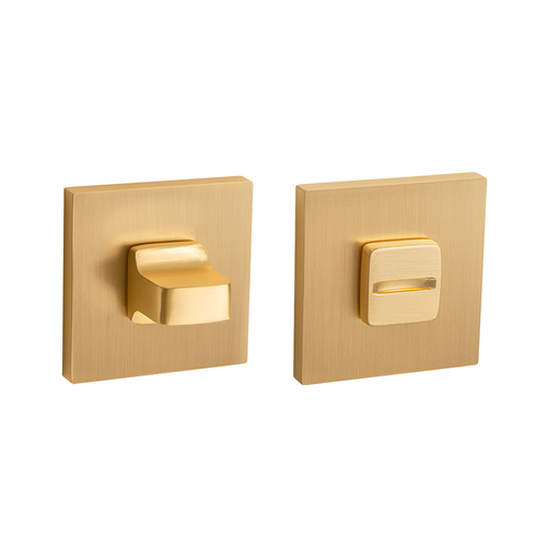 Ручка поворотная AJAX SSG-39 сатинированное золото на квадратном основании, фотография