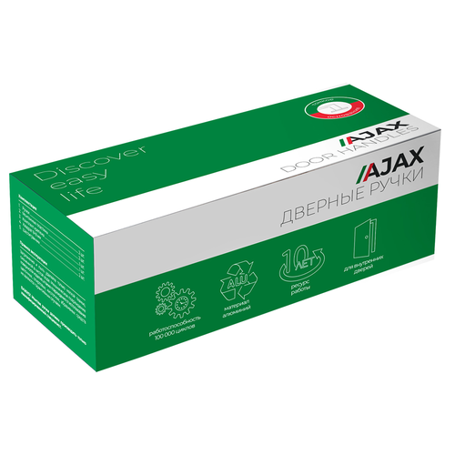 Ручка дверная AJAX NANO SN-3 матовый никель, крупный план