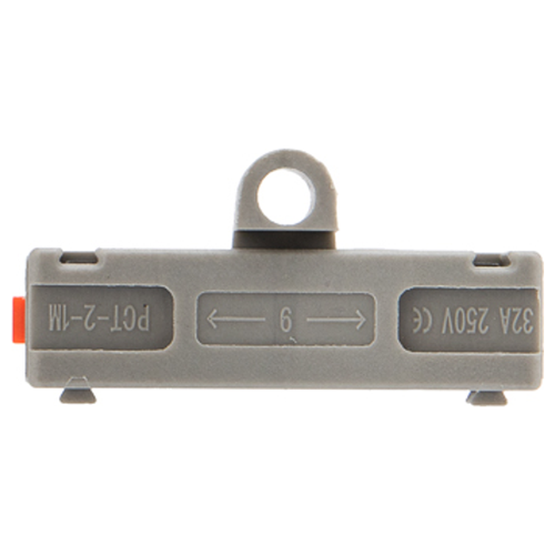 Клемма REXANT смк 222-421p проходн 1 полюс, монт.площ.(0,08-4 мм²), серая, изображение