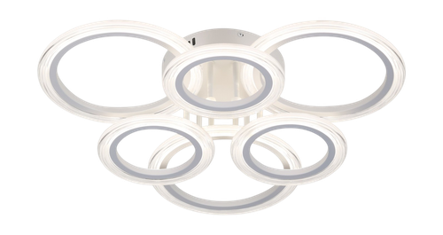 Светильник потолочный ЭРА светодиодный Модерн Ring CLL-1-90W 3K-6,5K RC WH с ДУ бел, картинка