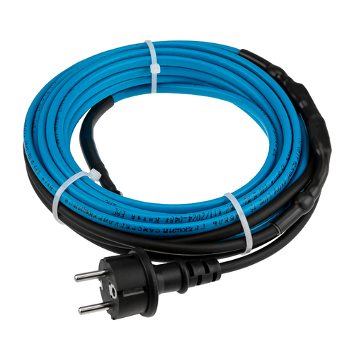 Кабель REXANT греющий саморегул модель srl 15msr-pb, на трубу, 8м/120вт, вид