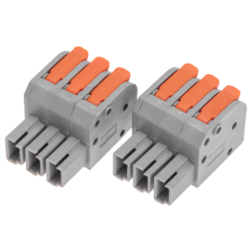 Клемма REXANT смк 222-423r проходн разъемная 3 полюса серая 0,2-2,5/4мм² (, детальное фото