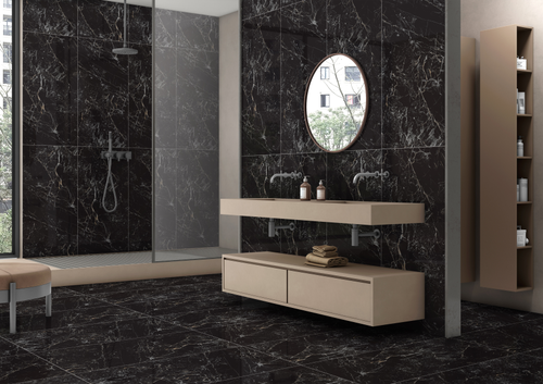 Керамогранит ETRENAL Black Lava черный 60X120 см 1,44м2, вид