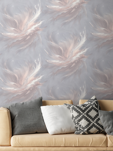 Обои флизелиновые EURO DECOR Euro Decor Floravento 7324-23 серые, вид