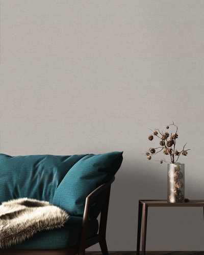 Обои флизелиновые EURO DECOR Euro Decor Linen 7337-23 серые, крупный план