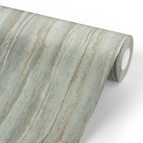 Обои флизелиновые EURO DECOR Euro Decor Pietra 7333-10 зеленые, фотография