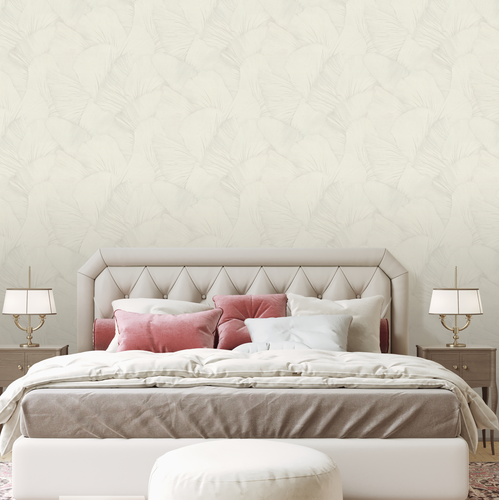 Обои флизелиновые EURO DECOR Euro Decor Serena 7343-00 белые, детальное фото
