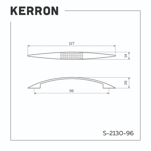 Ручка-скоба KERRON 96мм хром, изображение