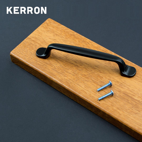 Ручка-скоба KERRON 128мм матовый черный, фотография