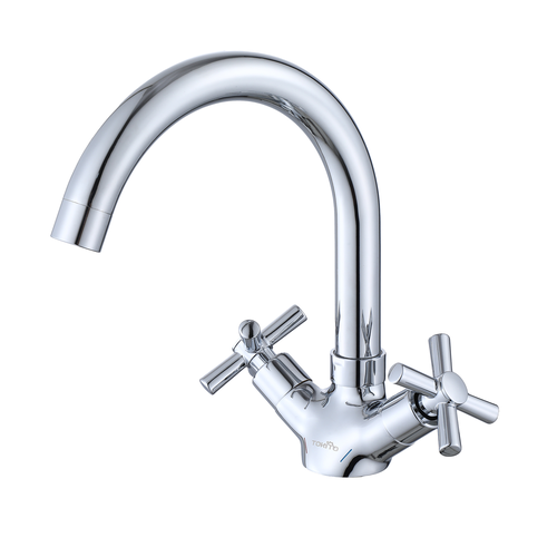 Смеситель TOKITO для умывальника, хром, вид