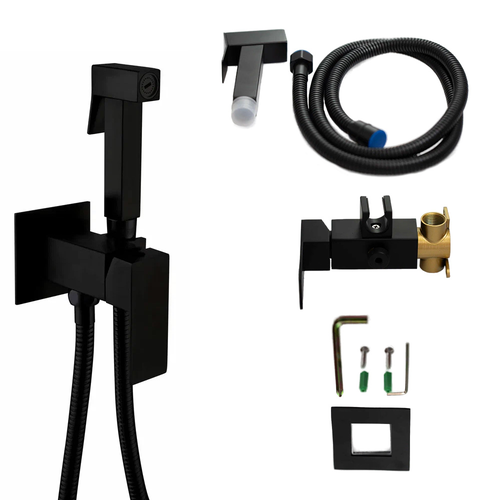 Смеситель ARGOTECH д/биде ХАРД 25-07/1 чёрн black, фотография