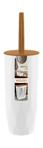Набор KEEPLEX wc (ершик+подставка) wood, крупный план