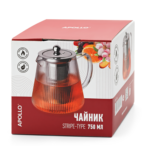 Чайник APOLLO Stripe-type, 750мл, фотография