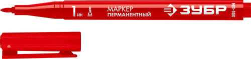 Маркер ЗУБР МП-100 красн, 1мм перманентн (06320-3), фотография