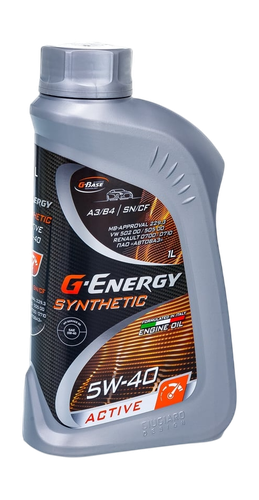 Масло моторное синтетическое G-ENERGY Synthetic super start 5W-40, 1л, вид