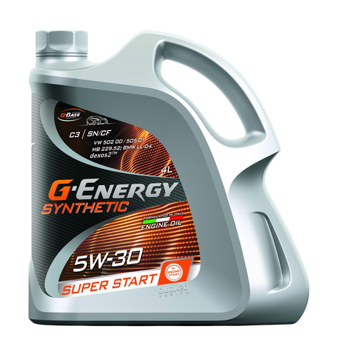 Масло моторное синтетическое G-ENERGY Synthetic super start 5W-30, 4л, фотография