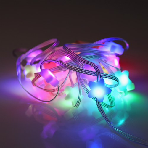 Электрогирлянда HOMECLUB Умные Звезды/Снежинки 33LED, 5м, RGB, управление Bluetooth, IP20, картинка