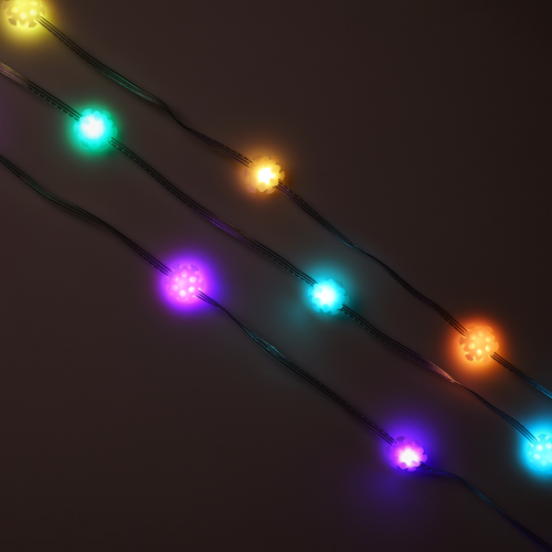 Электрогирлянда HOMECLUB Умные Звезды/Снежинки 33LED, 5м, RGB, управление Bluetooth, IP20, изображение