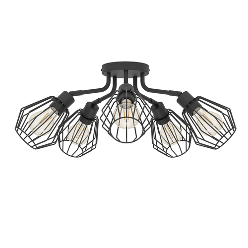 Люстра EGLO TARBES, 5x60W(E27), черный, изображение