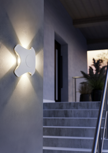 Светильник EGLO Уличн светодиодн настенно-потол CARTAXO, 4х1,2W(LED), бел, изображение