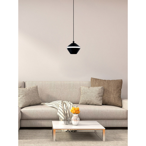Светильник EGLO Подвесной потолочный PERPIGO, 1X5W(GU10-LED), черный/пластик, детальное фото