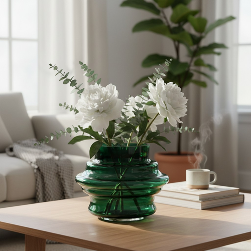 Ваза HOMECLUB Rest, 14см, стекло, Арт. HBM-34, изображение