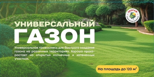 Семена ЭКОРАФ газонной травы УниверсалСтандарт, фото