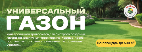 Семена ЭКОРАФ газонной травы УниверсалСтандарт, фото