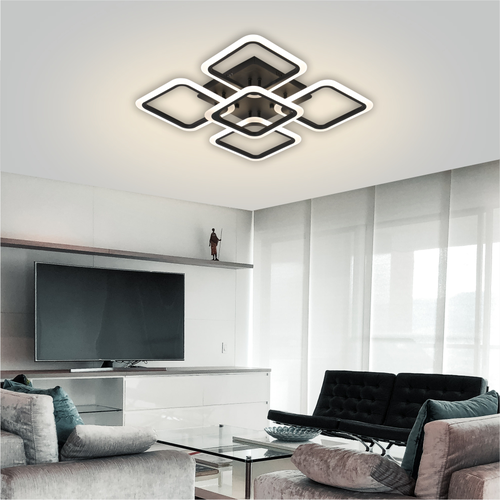 СВЕТИЛЬНИК С/Д ПОТОЛОЧНЫЙ LEEK LE LED CLL ARIS 90W BLACK, фотография