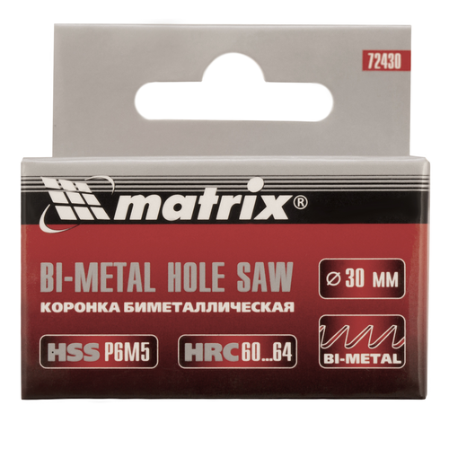 Коронка BIMETAL MATRIX 62*37*62мм/0,086гр, изображение