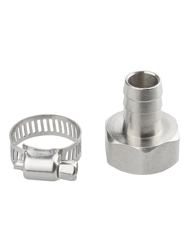 Комплект для подключения садового шланга MASTERPROF 1,2" с внутренней резьбой 1/2", штуцер и хомут, детальное фото