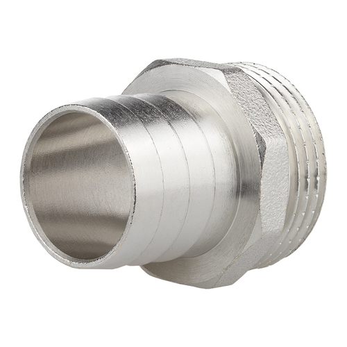 Комплект для подключения садового шланга MASTERPROF 3/4" с наружной резьбой 3/4", штуцер и хомут, фото