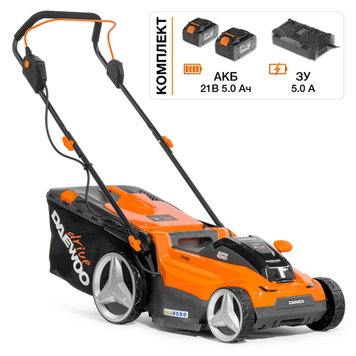 Газонокосилка аккумуляторная DAEWOO Dlm 4142Li Set, крупный план