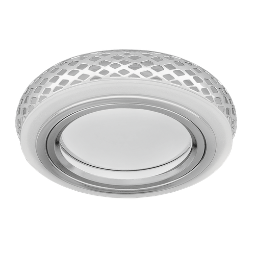 Светильник GAUSS Backlight BL085 Кругл. Хром/Белый, Gu5.3, 3W, LED 3000K 1/40, крупный план